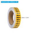thumbnail image 2 of Unique Bargains Directional Flow Arrow Tape 1-3/16'x65', Adhesive Pipe Identification Marking Stickers, Black on Yellow, 2 of 5