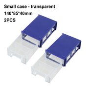 BTOER Tool Storage Box Plastic Hardware Parts Storage Boxes Component Screws Toolbox Organization Supplies Stackable 1pc