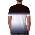 thumbnail image 5 of cfhntfmh Mens T-Shirts 2025 Trendy Summer Gradient Color Short Sleeve Workout Tees Plus Size Sports Tops, 5 of 5
