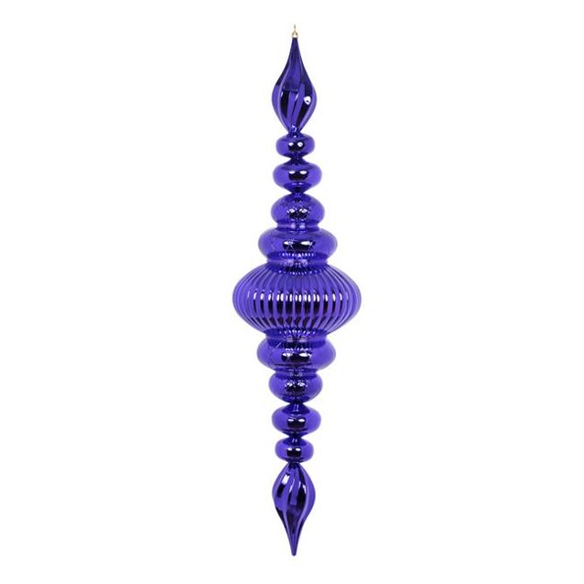 Vickerman M183866 41 in. Purple Shiny Finial Ornament
