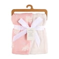 thumbnail image 4 of Pink Daisy Gauze Reverse to Plush Baby Blanket 30" x 40", 4 of 4