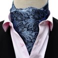 thumbnail image 3 of Cravate Classique Ascot pour Homme en Jacquard Floral Mode Cravate Ascot pour Affaires, 3 of 10