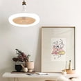 thumbnail image 4 of yeacher Ceiling Fan Light with Remote Control, 3-Speed Adjustable, Beige Shade & White Light for Living Room, Bedroom, and Dining Room (30W, 2100 RPM), 4 of 7