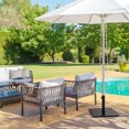 thumbnail image 4 of Costway 36LBS Square Umbrella Base Stand Weighted Patio Market Umbrellas Black, 4 of 10