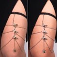thumbnail image 2 of Visland Women Thigh Chain Multilayer Butterfly Jewelry Long Lasting Electroplating Leg Chain for Club, 2 of 8