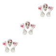 thumbnail image 4 of Redempat Halloween Skull Party Props Unisex Decorations For Frightening Night Party Bloodstain Old Man 3Set, 4 of 6