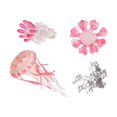 thumbnail image 3 of HILABEE Jellyfish Growth Cycle Science Biology Model Animal Life Growth Cycle Figure Pink, 3 of 9