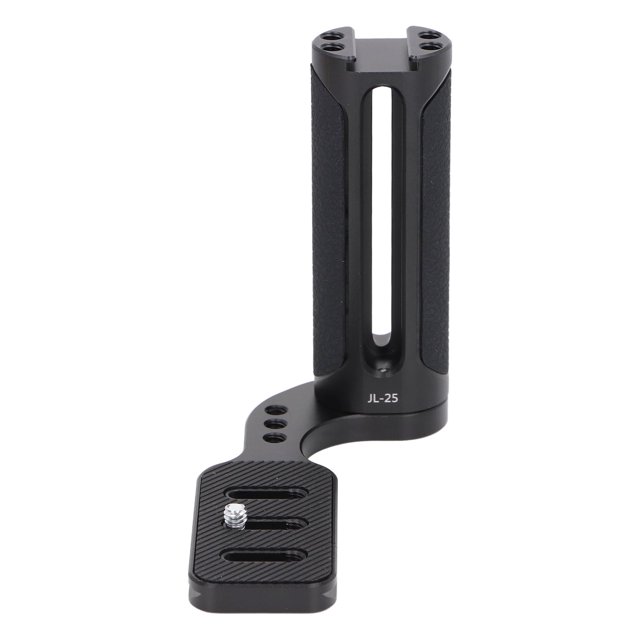 Camera Side Handgrip, Aluminum Alloy and Rubber Universal Side Handle Grip Easy Attachment Ergonomic for Work