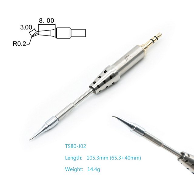 TS80P B02 BC02 D25 K4 J02 Soldering Iron Tip Replacement Solder Head