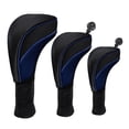 thumbnail image 1 of 3 Pcs Housse de Golf Durable Long Cou 400cc Couvre-Chef Garde Bleu, 1 of 8