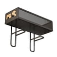 thumbnail image 3 of Bowayaoa Wall-Mounted Mesh Toilet Over Tank Shelf Metal Bathroom Storage Rack Dense Mesh Draining Rack for Shampoo Bottles, Black, 3 of 7