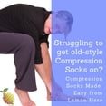 thumbnail image 3 of Short/Petite Zippered Compression Socks with Open Toe - Best Leg Support Stockings (L(Short) - Calf 10-13in, Beige), 3 of 7