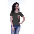 thumbnail image 2 of Moomaya T-shirt à Col Rond pour Femmes à Manches Courtes avec Poche Appliquée à Paillettes - D0, 2 of 6