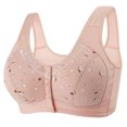 thumbnail image 4 of Plebaso 2 Pack Everyday Bras for Women Front Closure No Underwire Comfort Bras Ladies Full Coverage Bralettes, 4 of 4