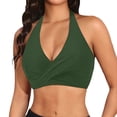 thumbnail image 1 of Haut de Bikini Rehausseur pour Femmes Col en V Couverture Complète avec Bretelles Réglables et Fermeture à Boucle, 1 of 4