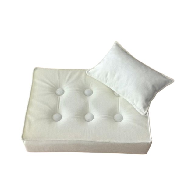 Bunblic 2 Pieces Baby Photo Prop Photoshoot Props for Kids Professional Photographer Beige