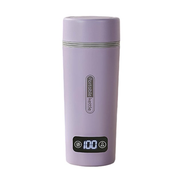 350ml Portable Kettle Hot Water Kettle, Insulated Smart Teapot, Multipurpose violet