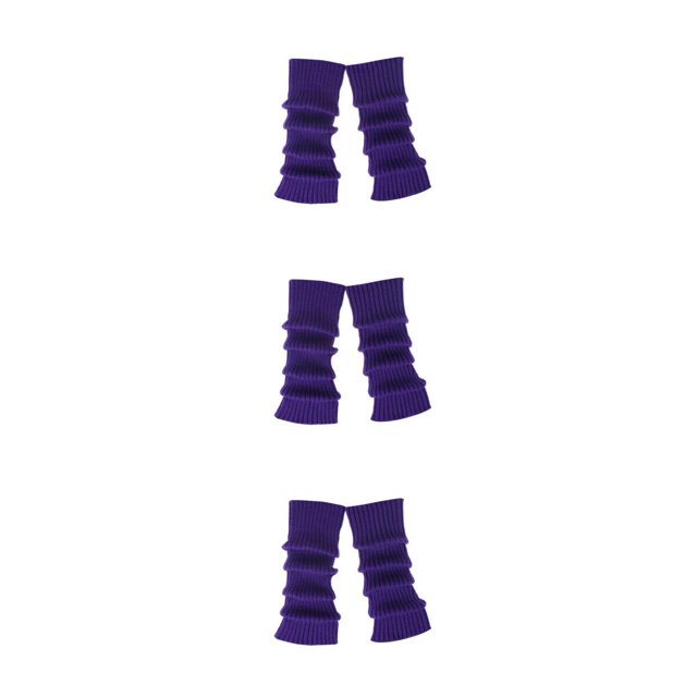 Shengyu 2pack/lot 90s leg warmer Warmth All Keep Fashinable 2pieces Colorful And For All Trendy Occasions Texture Match Deep Purple 1 3Set