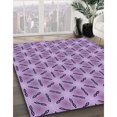thumbnail image 3 of Ahgly Company Tapis d'Intérieur Lavable en Machine Carré Transitionnel Violet Violet Violet, 3 Pieds Carré, 3 of 7