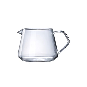 veasfak Borosilicate Glass Coffee Pot Drip Coffee Pot Hot Pot Coffee Maker Reusable Heat 400ml