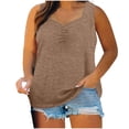 thumbnail image 1 of Birdeem Camisole pour Femmes Mode pour Femmes Couleur Unie Sans Manches à Col en V Camisole, 1 of 12