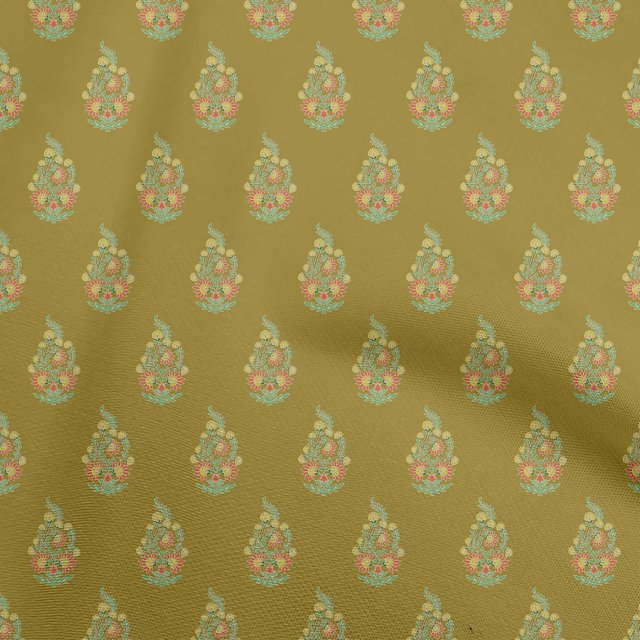oneOone Polyester Spandex Dark Olive Green Fabric Block Sewing Craft Projects Fabric Prints By Yard 56 Inch Wide