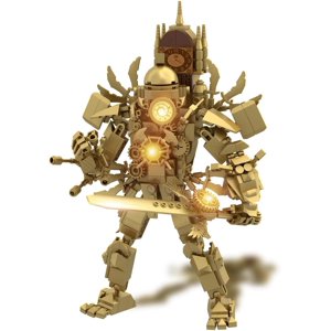 Upgraded Titan Clock Man Building Block Toys, Toilet Titan Building Blocks Titan Clock Man Game Model Toys, Action Figure Set (Clock Man)