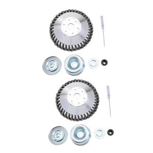 EcoNesxp Retro luxury exquisite elegant 2-piece set weeding tools drill weeding wheel wire wheel electric lawn mower mower accessories weeder parts shutters replacement parts garden mower carbon stee