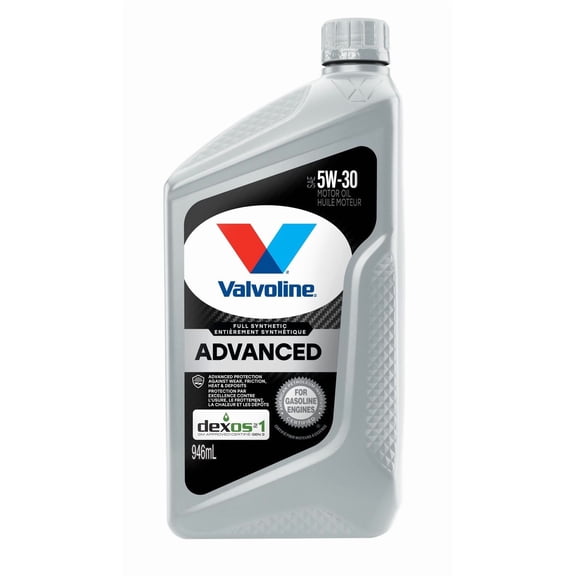 Huile à moteur Valvoline Advanced entièrement synthétique 5W30