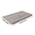 thumbnail image 2 of Reversible Pet Bed Mat Soft Flannel Sleeping Cushion Pad with Non- Bottom Washable Comfort for Small Medium Dogs and Cats, 2 of 4