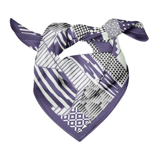 Bimba Cotton Voile Rectangular Printed Scarf Women Wrap Bandanas-40 x 40 Inches