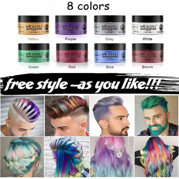 Color Paste Hair Clay Styling Hair Wax Men and Women Styling