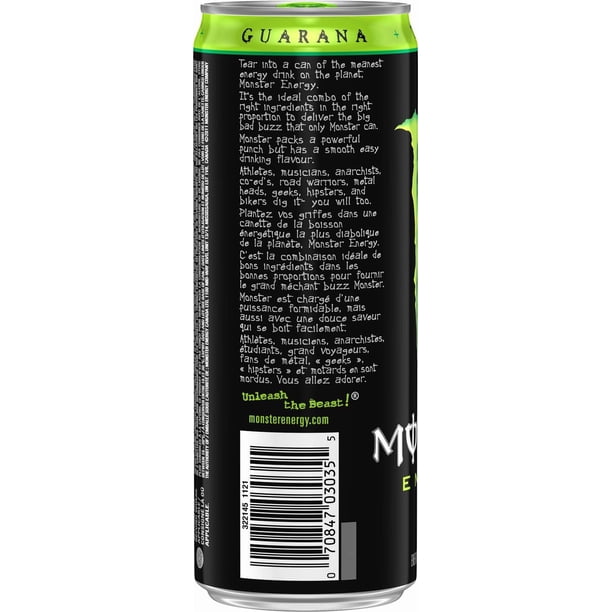 MONSTER ENERGY Green, 355mL, 8 Pack - Walmart.ca