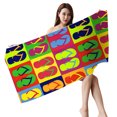 thumbnail image 3 of Sandproof Beach Blanket Lightweight Microfiber Beach Towel Super Lightweight Colorful Bath Towel Sandproof Beach Blanket Multi-Purpose Towel for Travel Swimming Pool Sand Towel Beach Towel, 3 of 4