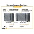 thumbnail image 3 of ShelterLogic 4 x 4 ft Grey Firewood Rack Full Length Cover, 3 of 5