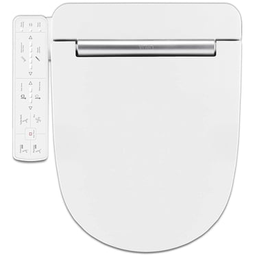 VOVO STYLEMENT Bidet Toilet Seat Heated Seat, Warm Dry and Water, LED Nightlight, Round