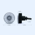 thumbnail image 3 of Ohufall Portable Car Cooling Fan With RGB Atmosphere Light 3 Speed Adjustable Fan For Car Home Office, 3 of 6