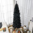 thumbnail image 2 of HOMCOM 7FT Artificial Christmas Tree with Automatic Open for Home Black, 2 of 10