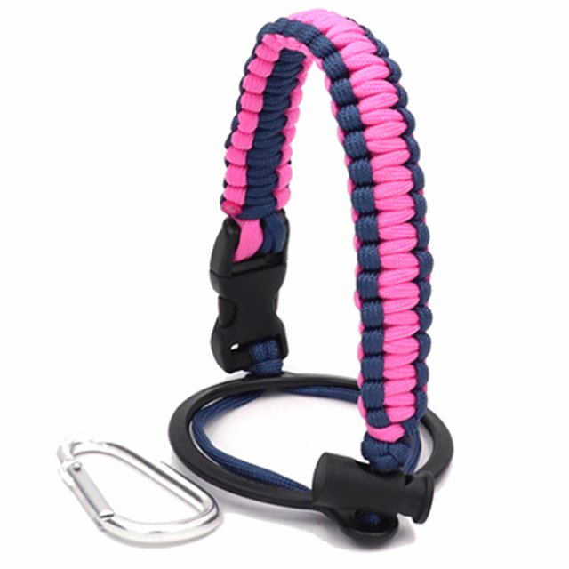 Support de Gobelet Tressé à Poignée Paracord à 7 Noyaux pour la Survie en Plein Air