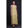 thumbnail image 2 of Bimba Robe Longue Maxi Imprimée en Rayonne à Bretelles Spaghetti Ajustables pour Femmes Boho-X-Grand, 2 of 5