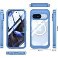 thumbnail image 4 of Case for Google Pixel 10 / Pixel 10 Pro, Compatible MagSafe, 360 Degree Full Cover Built-in Screen Protector and Camera Protector,Full Body Phone Cover for Pixel 10 / Pixel 10 Pro 6.3", 4 of 4