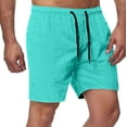 thumbnail image 3 of Plebaso Men's Quick Dry Shorts Drawstring Athletic Running Shorts Lightweight Summer Beach Sports Shorts, 3 of 4