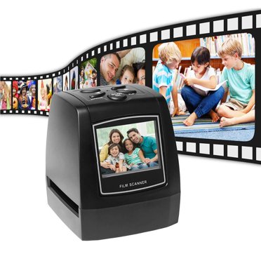 Mini Scanneur Portable de Pellicule Négative 35/135 mm, Convertisseur de Pellicule Glissante, Visionneuse d'Images Photo Numériques avec Écran LCD de 2,36 Pouces