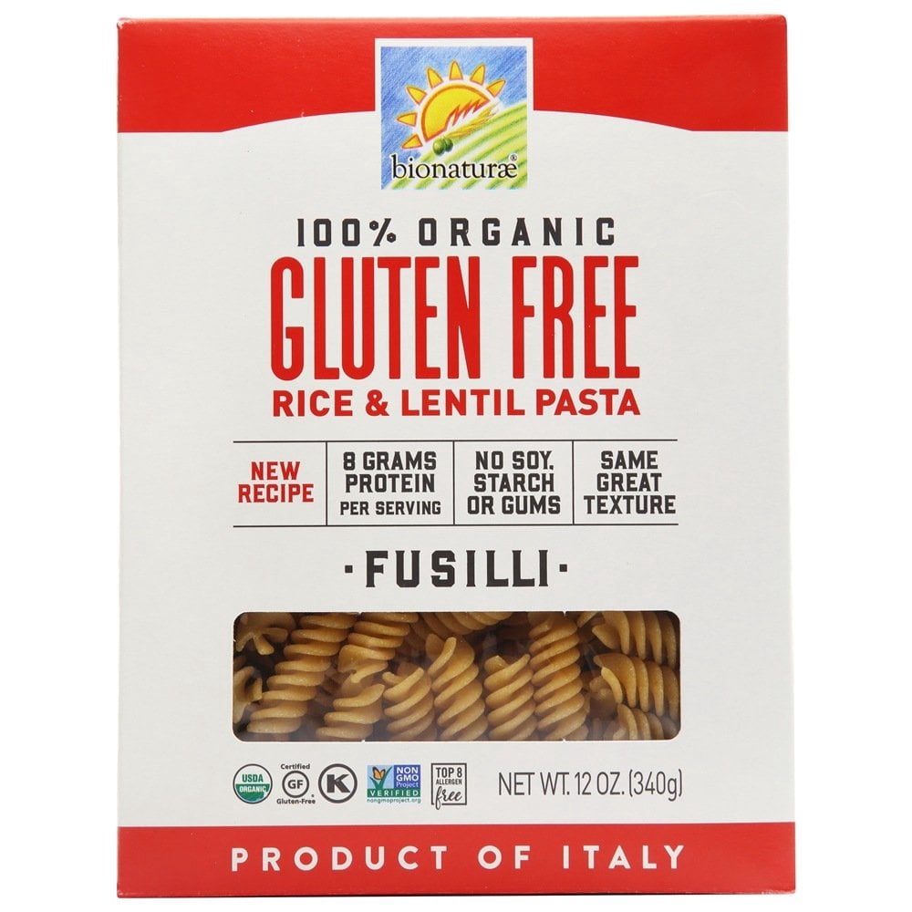 Bionaturae - Organic Gluten-Free Rice & Lentil Pasta Fusilli - 12 oz.