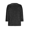 thumbnail image 4 of UPPADA Chandails à Col Rond pour Femmes à Manches 3/4, Blouses Décontractées à Imprimé de Paillettes, Hauts Tendance à Coupe Ample, Chandails à Enfiler, Blouse à Manches Trois Quarts pour Femmes, Hauts Décontractés à Col Rond, Hauts à Manches 3/4 pour Femmes, Économie, 4 of 6