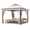Beige, variant on Costway 11 ft × 11 ft Pop up Gazebo with Mesh Netting Sidewalls, Vented Top, Drainage Holes Gray