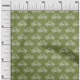 thumbnail image 1 of oneOone Georgette Viscose Fabric Dot & Bicycle Block Print Sewing Fabric BTY 42 Inch Wide, 1 of 4