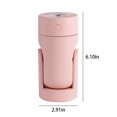 thumbnail image 3 of Cool Mist Humidifiers for Bedroom Quiet Humidifiers, Mini Humidifier with Adjust-Able Angle, 260Ml Water Tank Small Humidifier Usb Powered, 7 Color Led for Bedroom Home Office, 3 of 6