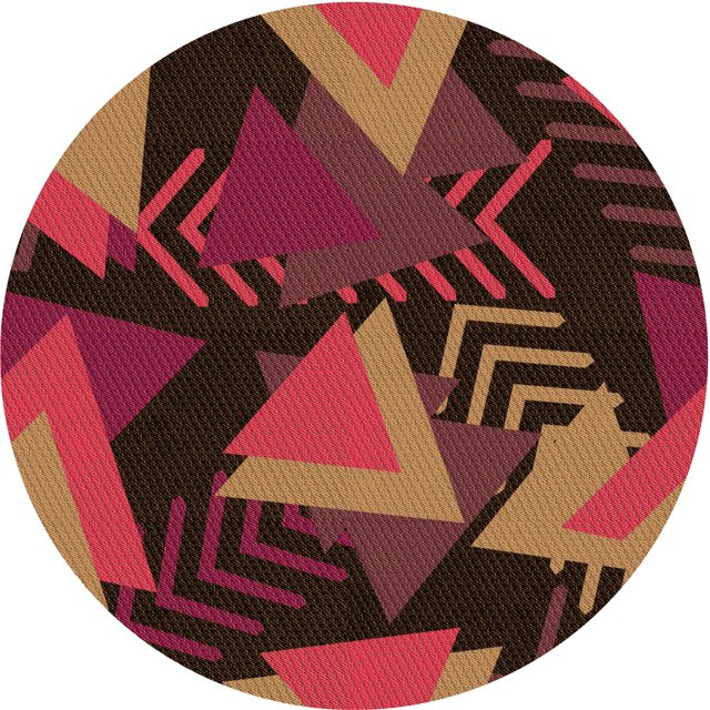 Ahgly Company Tapis d'Intérieur Lavable à la Machine, Carré, Transitionnel, Rouge Bourgogne, Tapis de Zone, 3 Pieds Carré