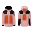 thumbnail image 2 of RXIRUCGD USB Intelligent Constant Temperature Heated Windproof Plus Size Coat For Men And Women Winter 4 Heated Jacket Coat( Pink, Size:S ), 2 of 3